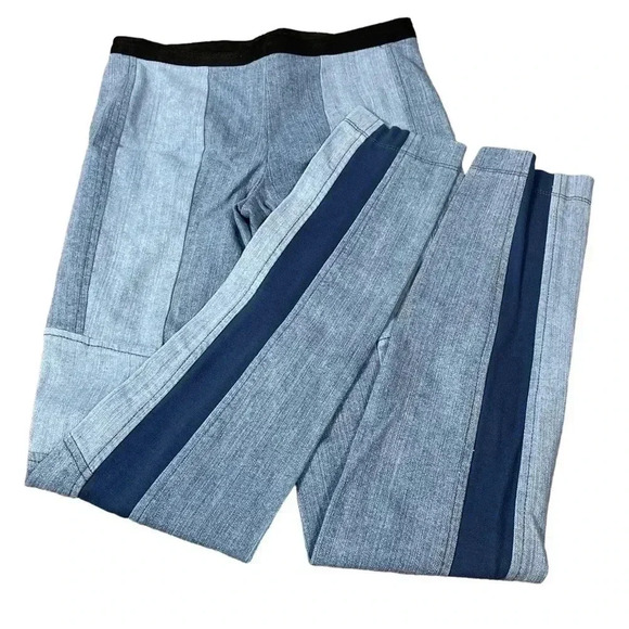 BCBG Patchwork  MAXAZARIA Jegging Blue Jean Pants Size Small - Picture 3 of 7